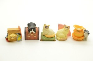 Vintage Lot of 7 Lenox Ceramic Cat Kitten Thimbles , Some Hard to Find See Pics