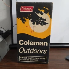 Coleman Propane Gas Lantern Model 5107 Single Mantle Pyrex Globe