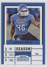 2017 Panini Contenders Draft Picks Season Ticket Khalil Mack #58 14gy