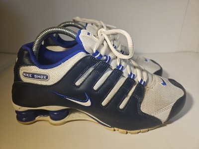 Nike Women's 7 Shox NZ Violet Purple/Blue/White Running Shoes Size 7 White Blue