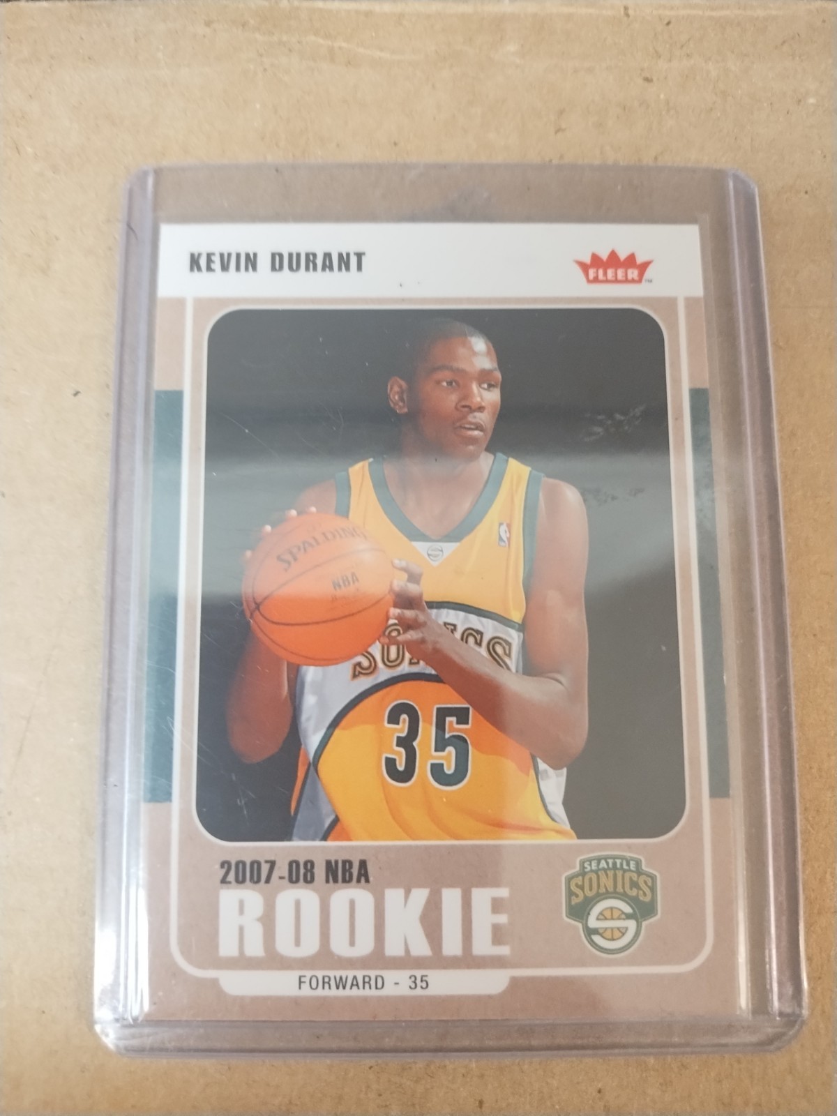 2007-08 Fleer 2007-08 NBA Rookie Kevin Durant #212 (RC) Seattle Supersonics