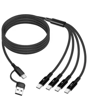 USB A/C to 4 USB C Male Charging Splitter Cable6 in 1 USB C Multi Charging Ca...