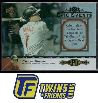 2006 Upper Deck Epic #EE4 Craig Biggio Events #/675
