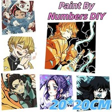 Demon Slayer Paint By Numbers DIY Digital Canvas Oil Painting Decoration Kid AU