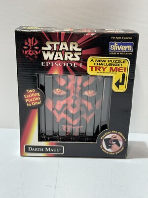 STAR WARS EPISODE I DARTH MAUL SITH SLIVERS 2-IN-1 TOY PUZZLE NEW IN BOX