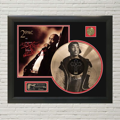 2 Pac - Me Against The World Custom Etched Reproduction Signed LP Display