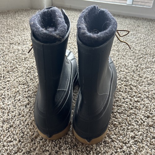 Bata Polyblend Rubber Insulated Steel Toe Boots Men's Size 13 Black ~Made in USA - Picture 4 of 7