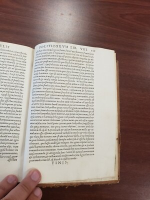 Livre Ancien : ARISTOTE - De Republica (Livres VIII), édition 1548 En Latin, Par J. Genesius Sepulveda - Paris