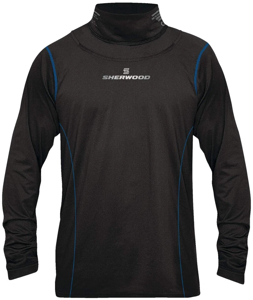 SHERWOOD Winnwell Eishockey Base Layer Top mit eingebautem Nackenschutz