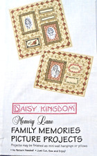 Daisy Kingdom Memory Lane Family Memories Pillows Cotton Fabric Panel 43x34