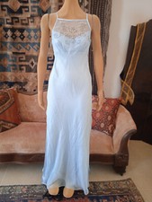 90's~NWOT~PROM Gown~Sky Blue~"Steppin' Out"~Tulle on Satin Layers~Beaded~4