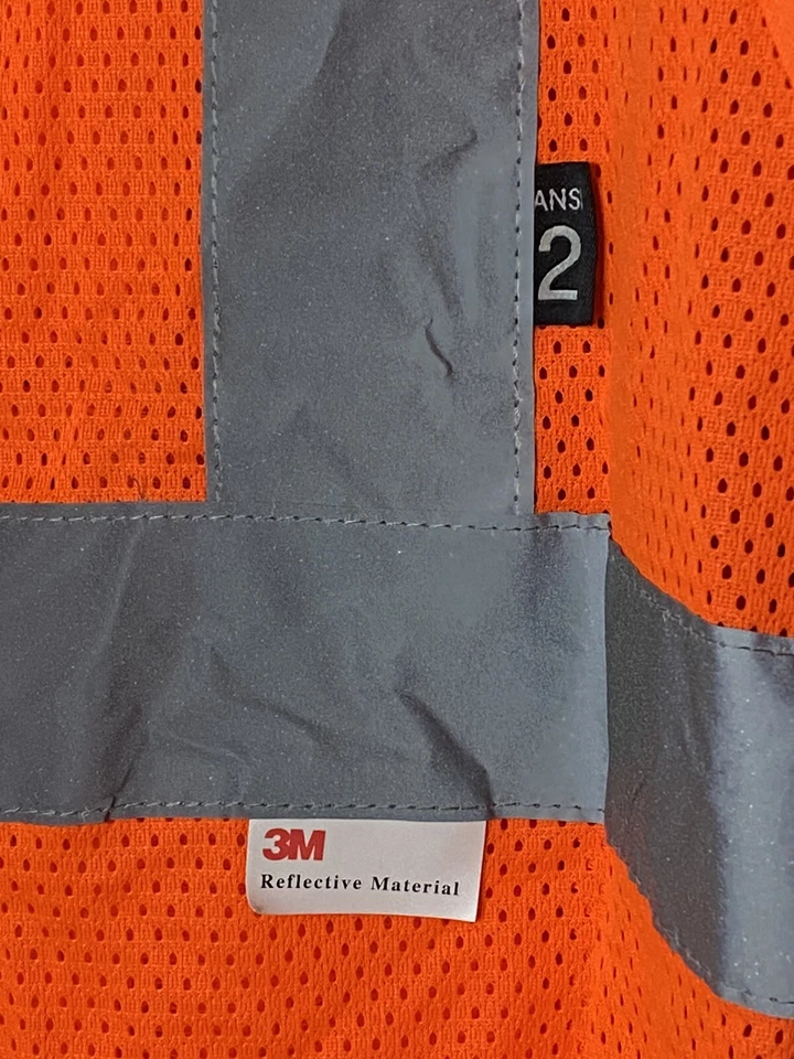 New Walls Mens Blaze Orange Hi-Vis Reflective Safety Vest ANSI 2, Sz XL, Hunting - Image 4 of 4