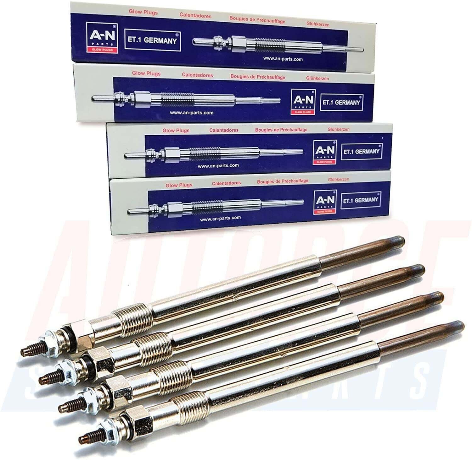 4x Heater Glow Plugs For Renault Master Trafic Kangoo Megane Scenic