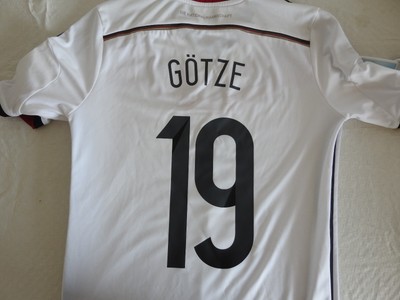 adidas ドイツ代表 2014 ゲッツェ 19番 オーセンティックユニ Germany WC 2014 Home Jersey #19 Gotze Adidas White Shirt