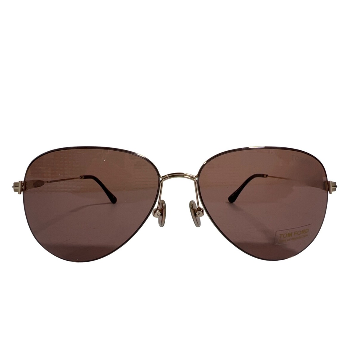 NWT Tom Ford FT0993 Gold 56mm Sunglasses TOM FORD EYEWEAR Private 4 Rimless Rectangular-Frame Gold  main image 3