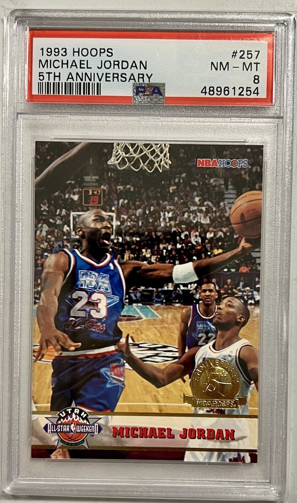 1993-94 NBA Hoops 5th Anniversary Michael Jordan #257 PSA 8 MINT 🐐