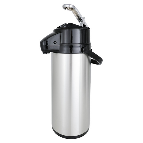 Saro Edelstahl Isolierpumpkanne (Innen Glas)