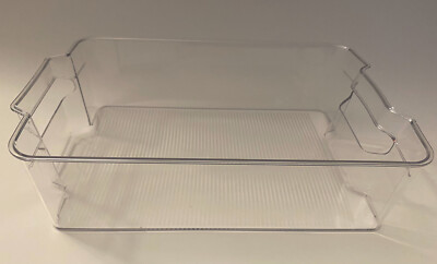 New Clear Storage Bins Approx 12x8x4 Inches. Set Of 2. Buy 1 Set Get 1