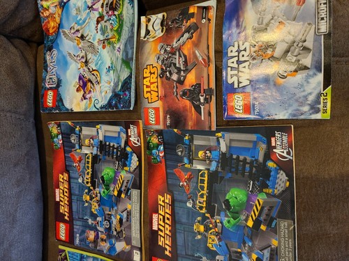 12 Mixed LEGO Instruction Manual Books Guides Star Wars Super Heroes City Elves - 第 4/7 張圖片