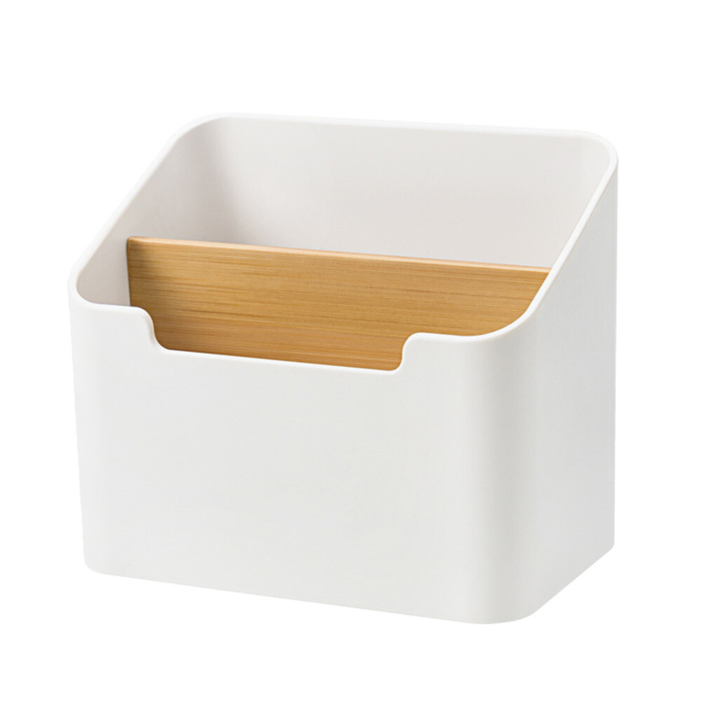 Soporte para controlador de TV Cestas para estantes Soporte de estante Caja de almacenamiento de plástico Control remoto