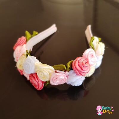 Flower crown for Little Darling doll D. Effner,  accessories for 13'' Doll
