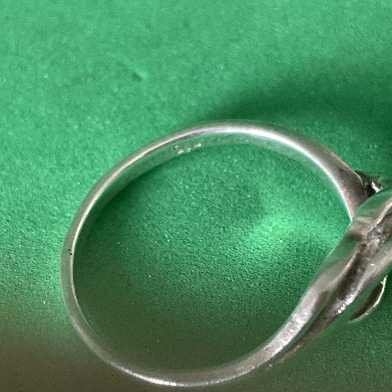 Ladies Sterling Silver Wave Pattern Ring, Size P,… - image 4