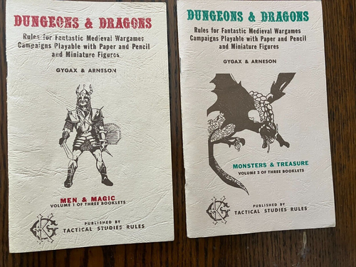 1977 Dungeons & Dragons white box set (6th edition) plus Swords & Spells addit. - Picture 1 of 9