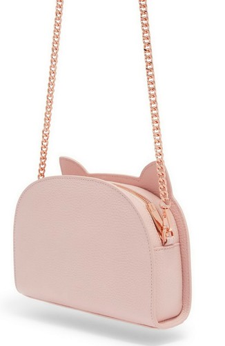 NWT Ted Baker London Cat Silhouette Leather Crossbody Bag, Pink, MSRP $219 - Picture 9 of 12