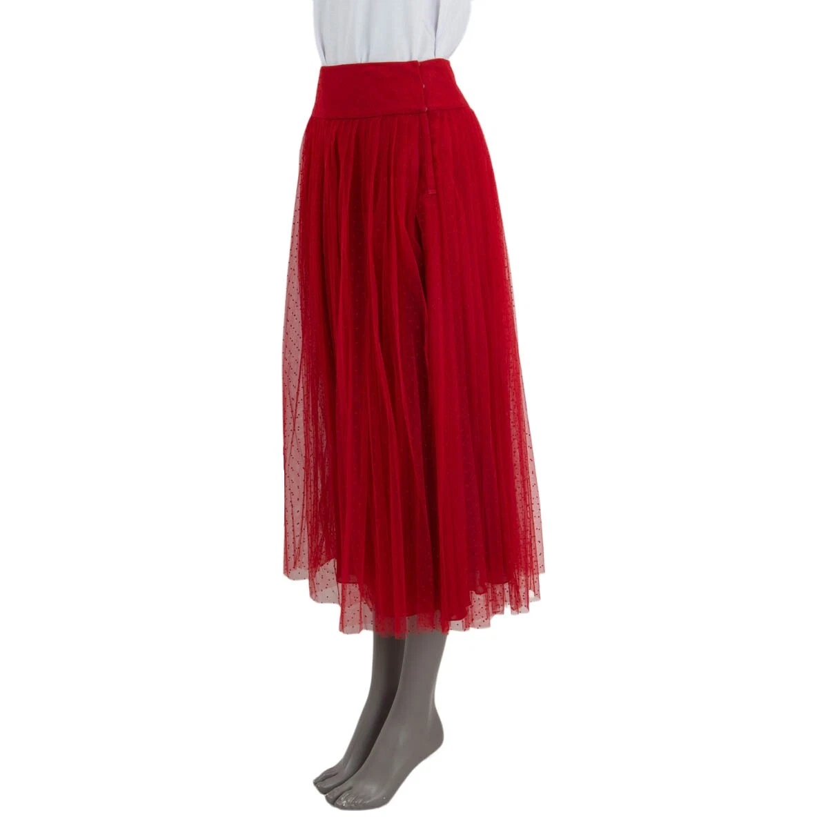 Dior red tulle clearance skirt