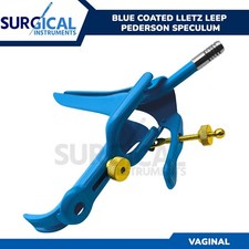Blue Coated LLETZ LEEP Pederson Vaginal Speculum Medium Gynecology German Grade