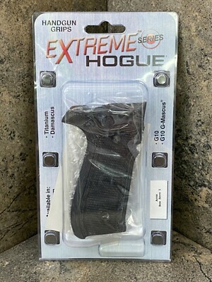 Hogue Checkered G10 Grip for Arex Rex Zero 1 Standard G-Mascus Black/Gray 92157