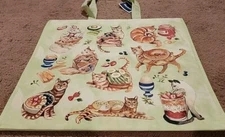 New Marshalls Fancy Cats With Fancy Foods - Large Reusable Shopping Tote Eco Bag