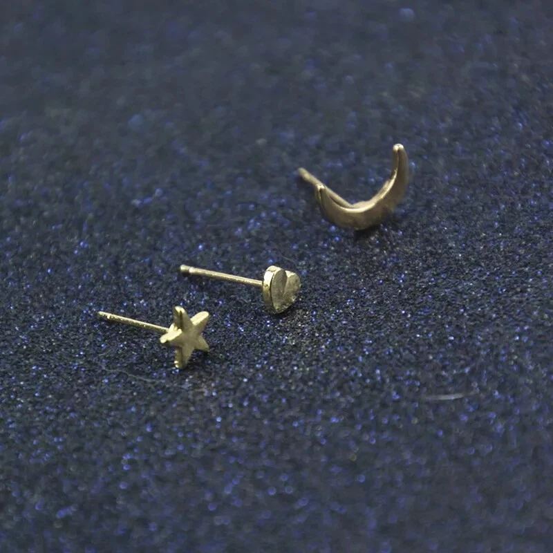 Small gold star stud deals earrings
