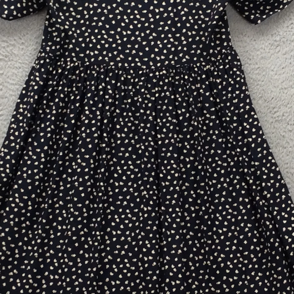 Jones Studio Dress Women's Small Blue Button Front Short Sleeve Made in USA - Image 4 of 4