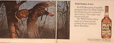 1978 Wild Turkey Bourbon PRINT AD Benjamin Franklin 1776 Lore Symbol VTG 1970s