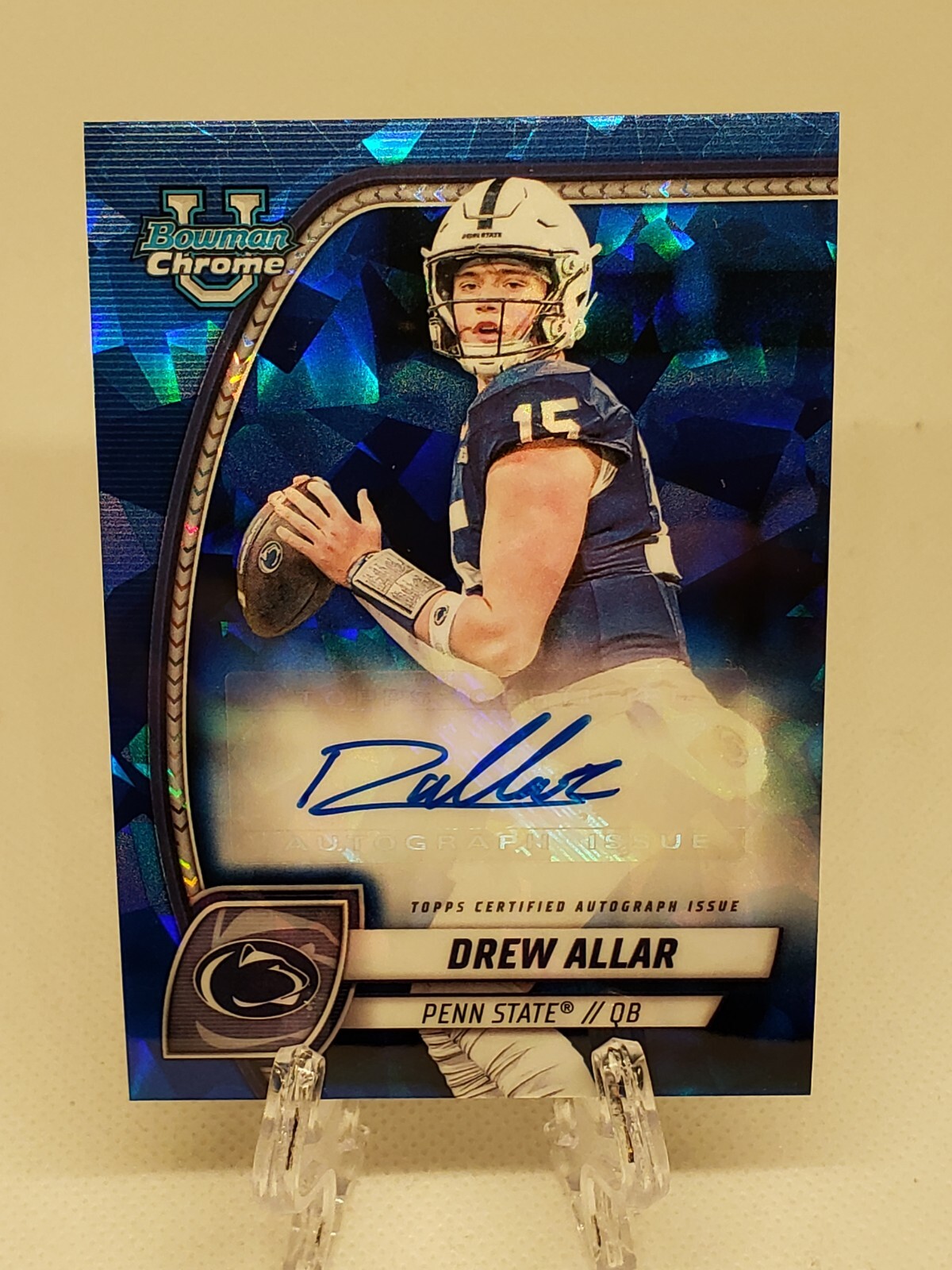 2024 Bowman University Chrome Sapphire Drew Allar Auto #PA-DAL Penn State