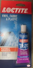 Loctite Vinyl, Fabric, and Plastic Flexible Adhesive #1360694   1 OZ.   NEW