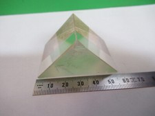 FOR PARTS OPTICAL LARGE GLASS PRISM chipped OPTICS AS PICTURED W9-A-23