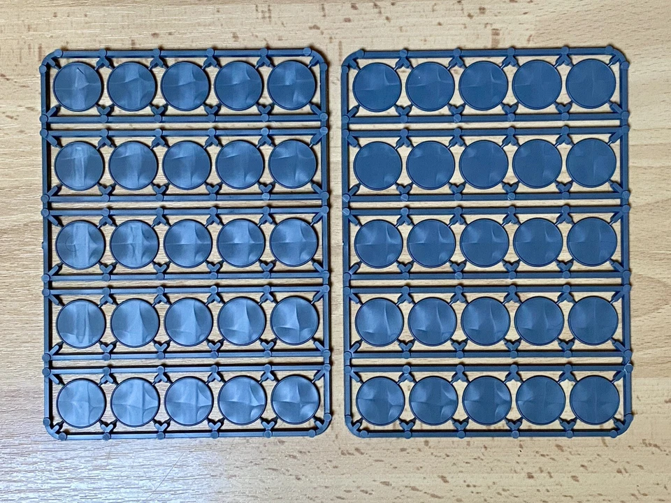 Warlord Games Bolt Action 25mm Round Bases Frames / Sprues x2