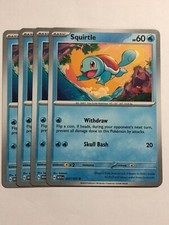 Pokemon Card 151 4x Playset Squirtle 007/165 Near Mint