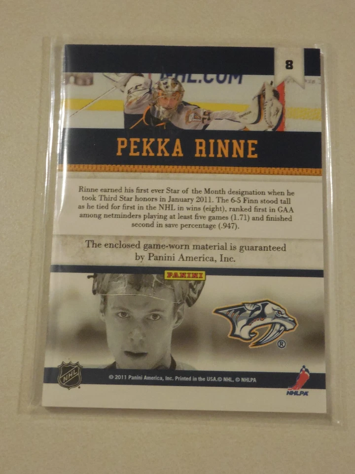 2010/2011 Panini All Goalies base cards 1-100 & Sweater Stoppers U PICK - Image 3 of 4