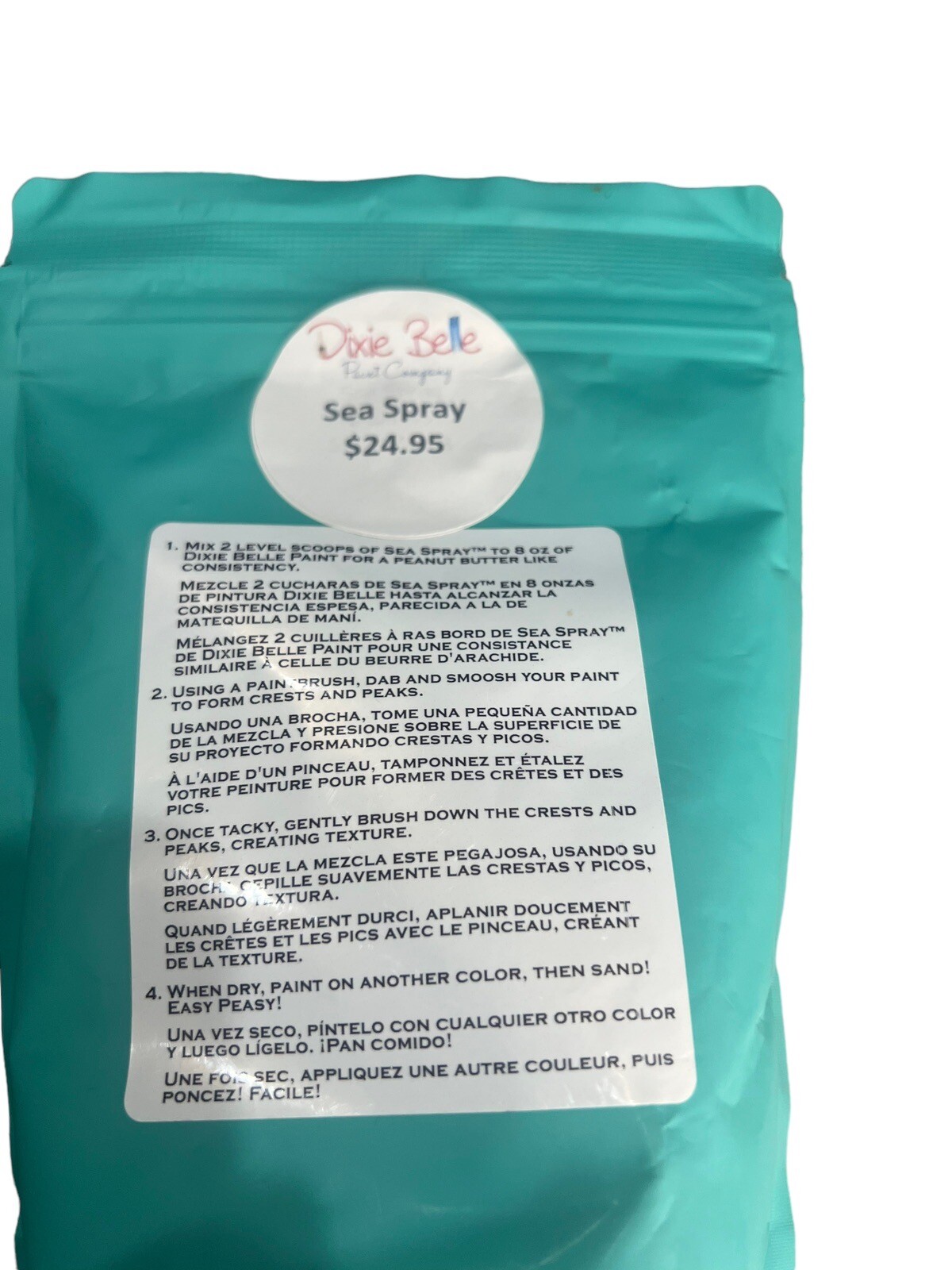 New Dixie Belle Sea Spray Texture Additive 13 oz 100 natural Makes 2