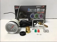 OBX Racing Sport Platinum White Meter Water Temperature gauge