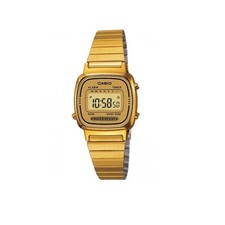 CASIO Mini-Collection, LA670WGA-9DF Uhr, goldfarben, Digitaluhr, Damenuhr,retro