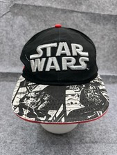 Star Wars Darth Vader Hat Cap Snap Back Youth One Size Black Cotton Movie