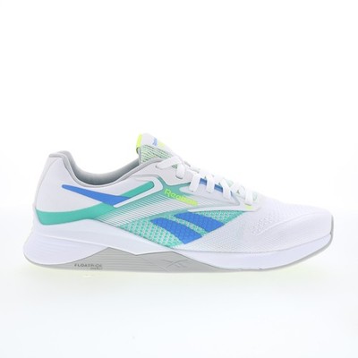 Reebok Nano X4 Mens White Mesh Lace Up Athletic Cross Training Shoes