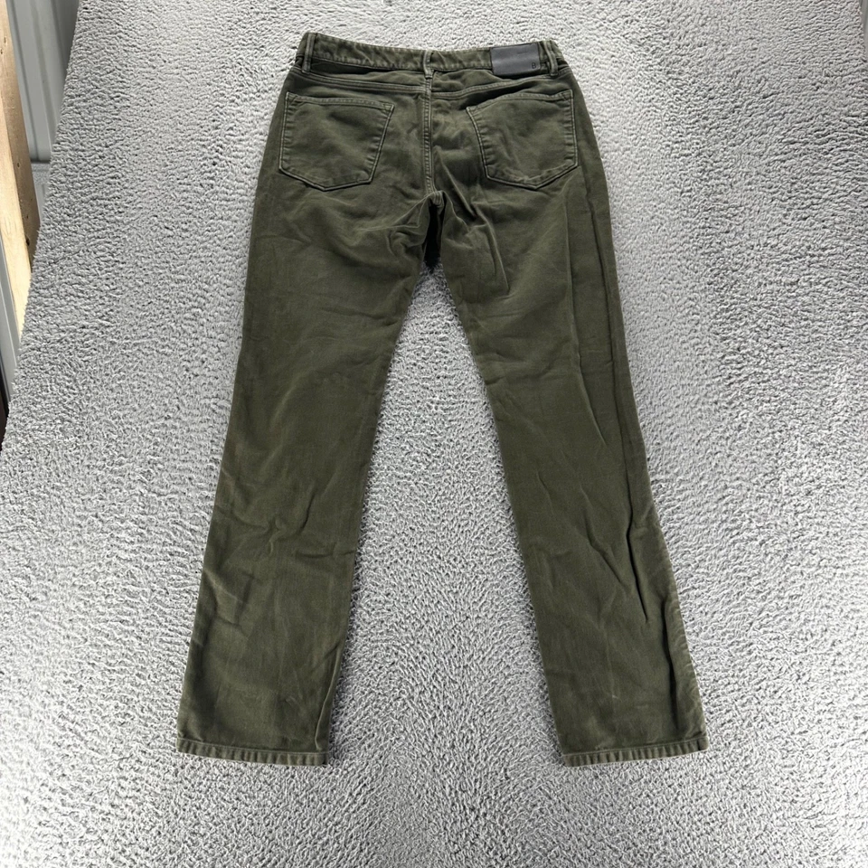 Calça chino Bonobos masculina 32x32 verde algodão stretch ajuste reto - Imagem 4 de 4