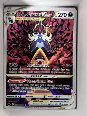 Hisuian Samurott VSTAR GG52/GG70 Crown Zenith: Galarian Gallery Holo