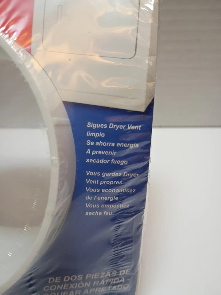 Base secadora blanca ventilación secadora conexión rápida se adapta a tubos de 4" 6" en general  Foto 4 de 4