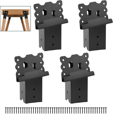 Deer Stand Brackets 4Pcs,Outdoor 4''X 4'' Compound Angle Bracket,Multi-Use Elevato
